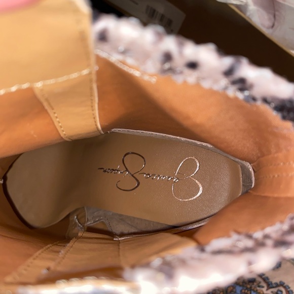 Python black/tan booties - Picture 4 of 9